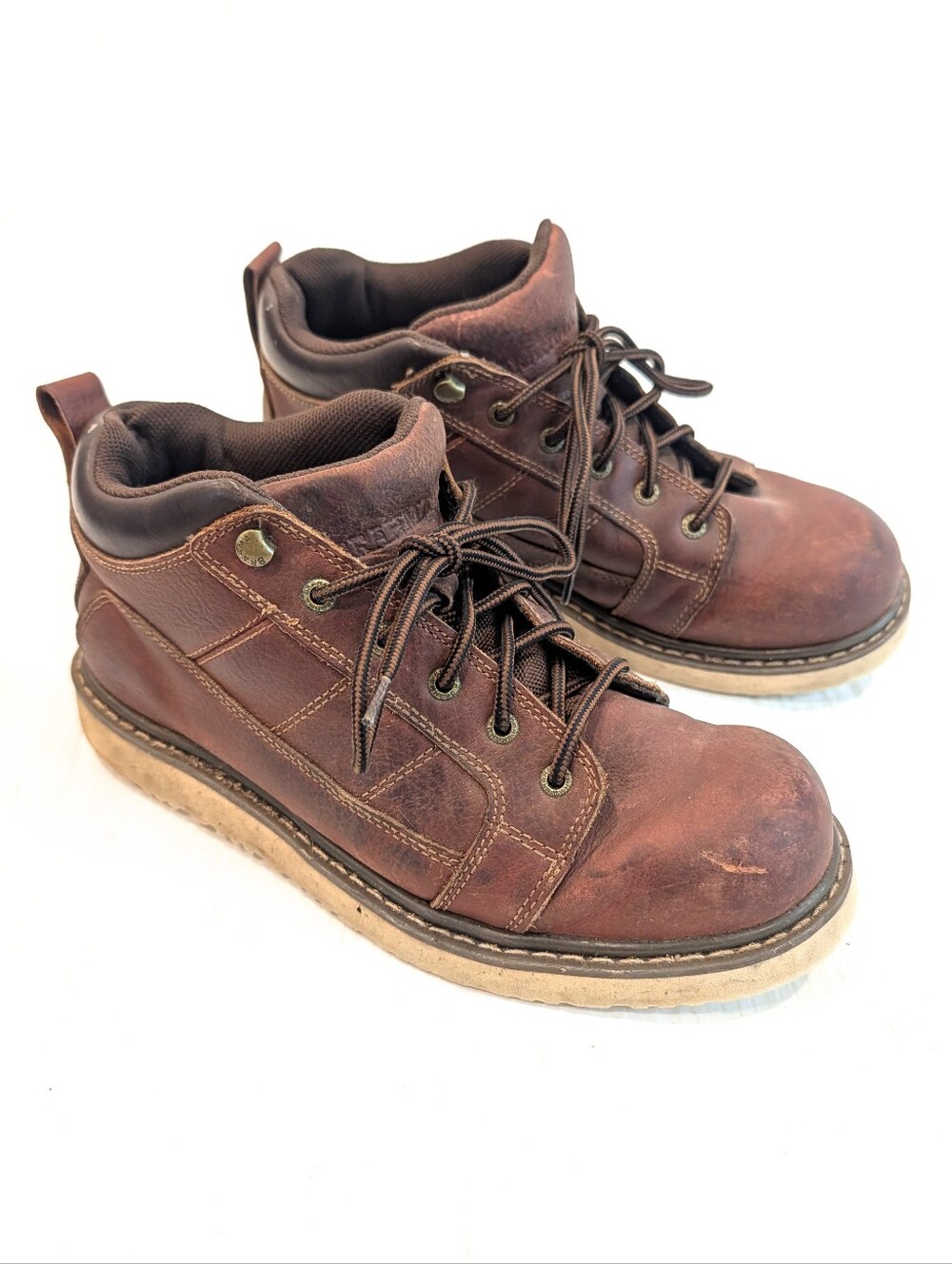 BRAHMA 2592557 Kyle II Classic Leather Lace-Up Ankle Work Boots Shoes Men's 10